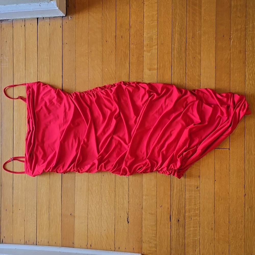 Colysmo, Spaghetti Strap, Ruched, Bodycon, Midi Dress, Backless, EUC, Women's M